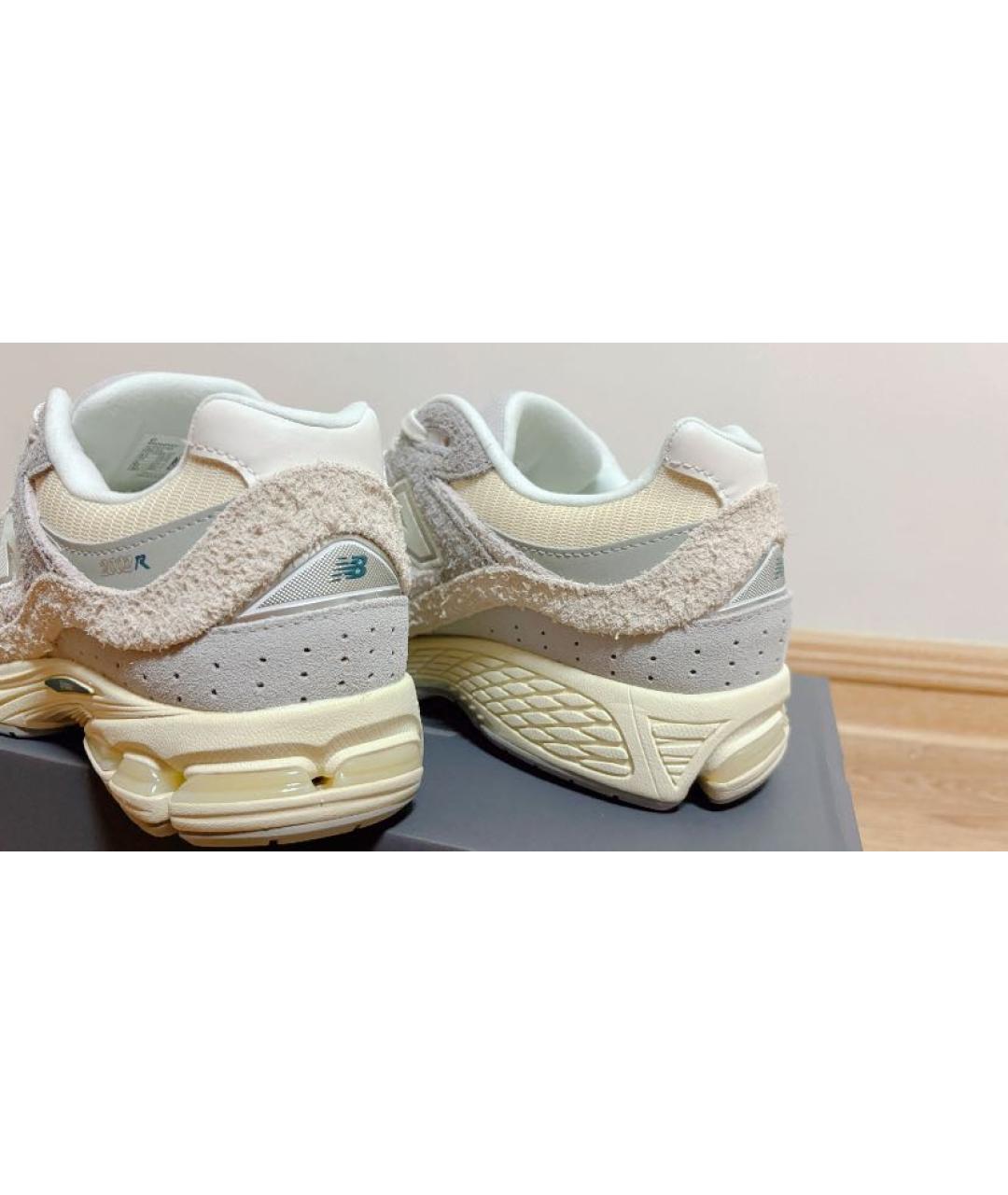 NEW BALANCE Бежевые замшевые кроссовки, фото 8