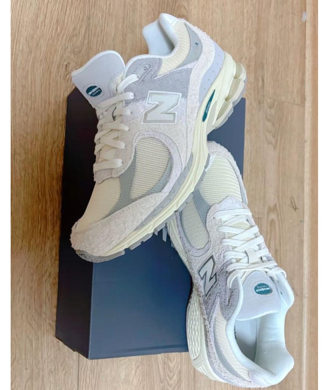 NEW BALANCE Бежевые замшевые кроссовки, фото 6