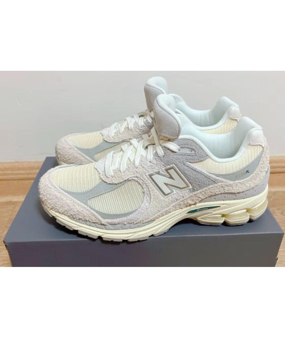 NEW BALANCE Бежевые замшевые кроссовки, фото 5