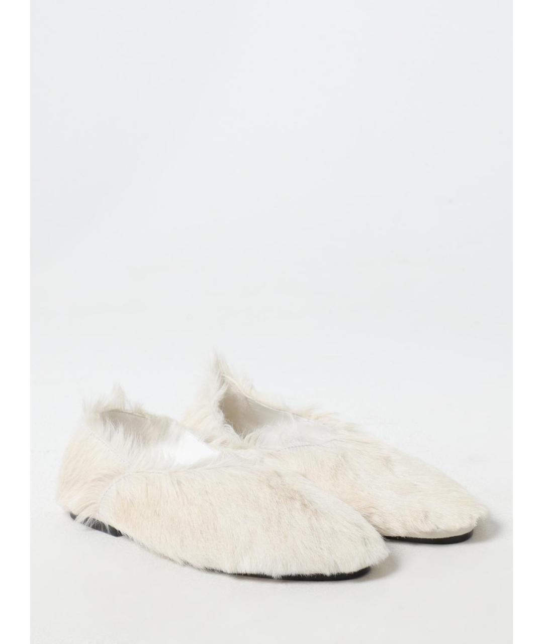 JIL SANDER Белые балетки, фото 2