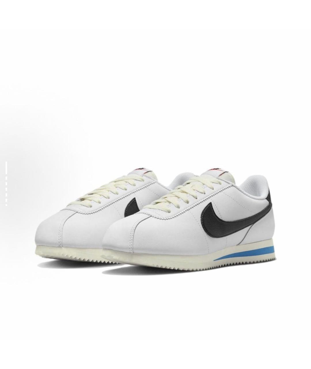 NIKE Белые кожаные низкие кроссовки / кеды, фото 3