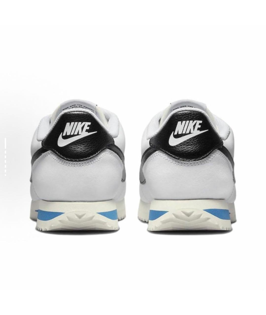 NIKE Белые кожаные низкие кроссовки / кеды, фото 5