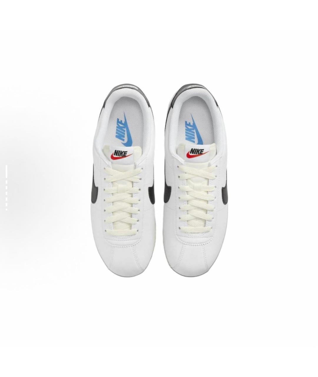 NIKE Белые кожаные низкие кроссовки / кеды, фото 4