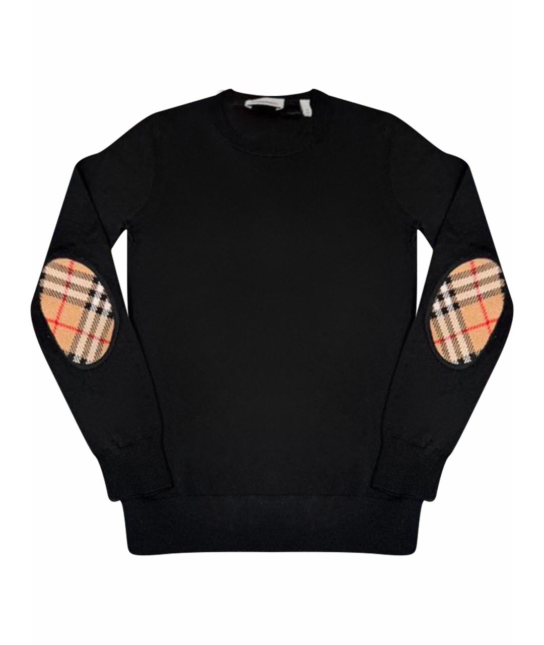 BURBERRY Черный вискозный джемпер / свитер, фото 1
