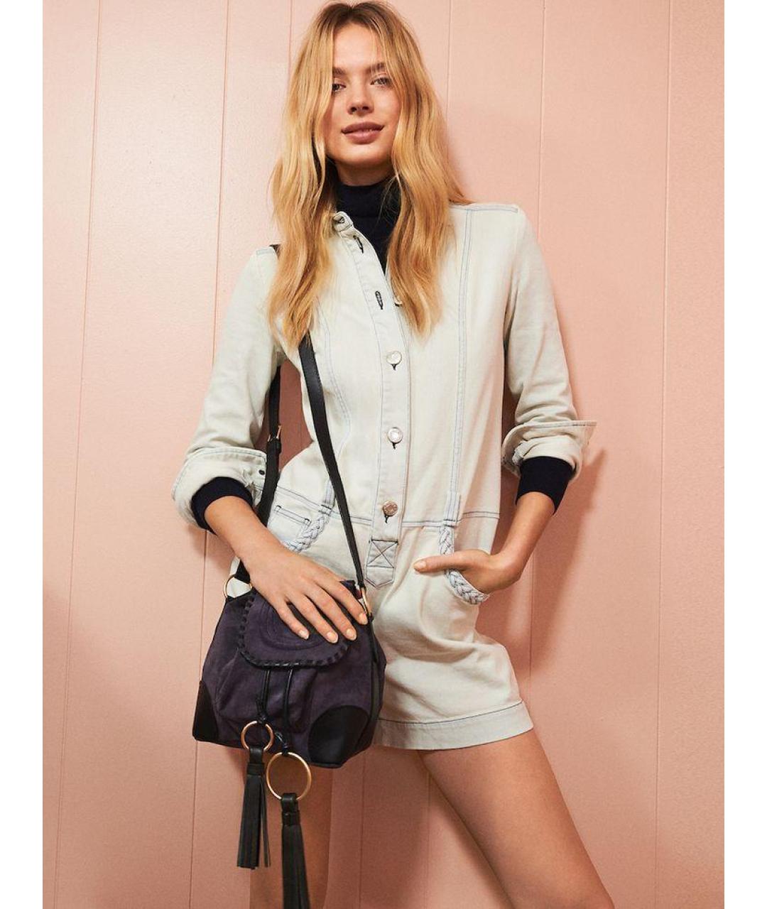SEE BY CHLOE Коричневая замшевая сумка через плечо, фото 7
