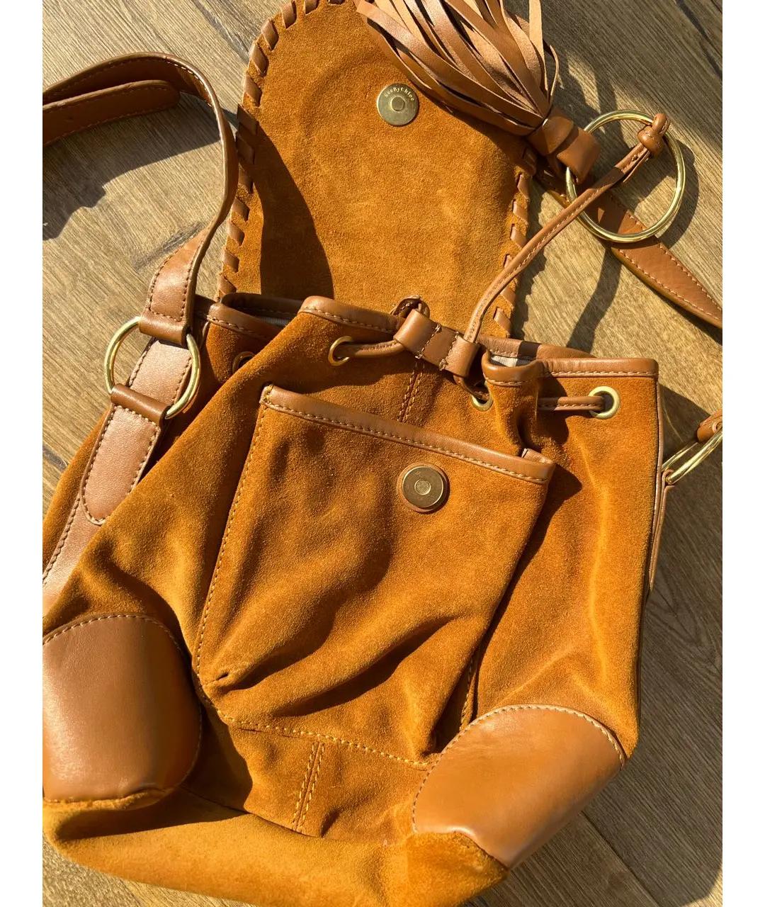 SEE BY CHLOE Коричневая замшевая сумка через плечо, фото 5
