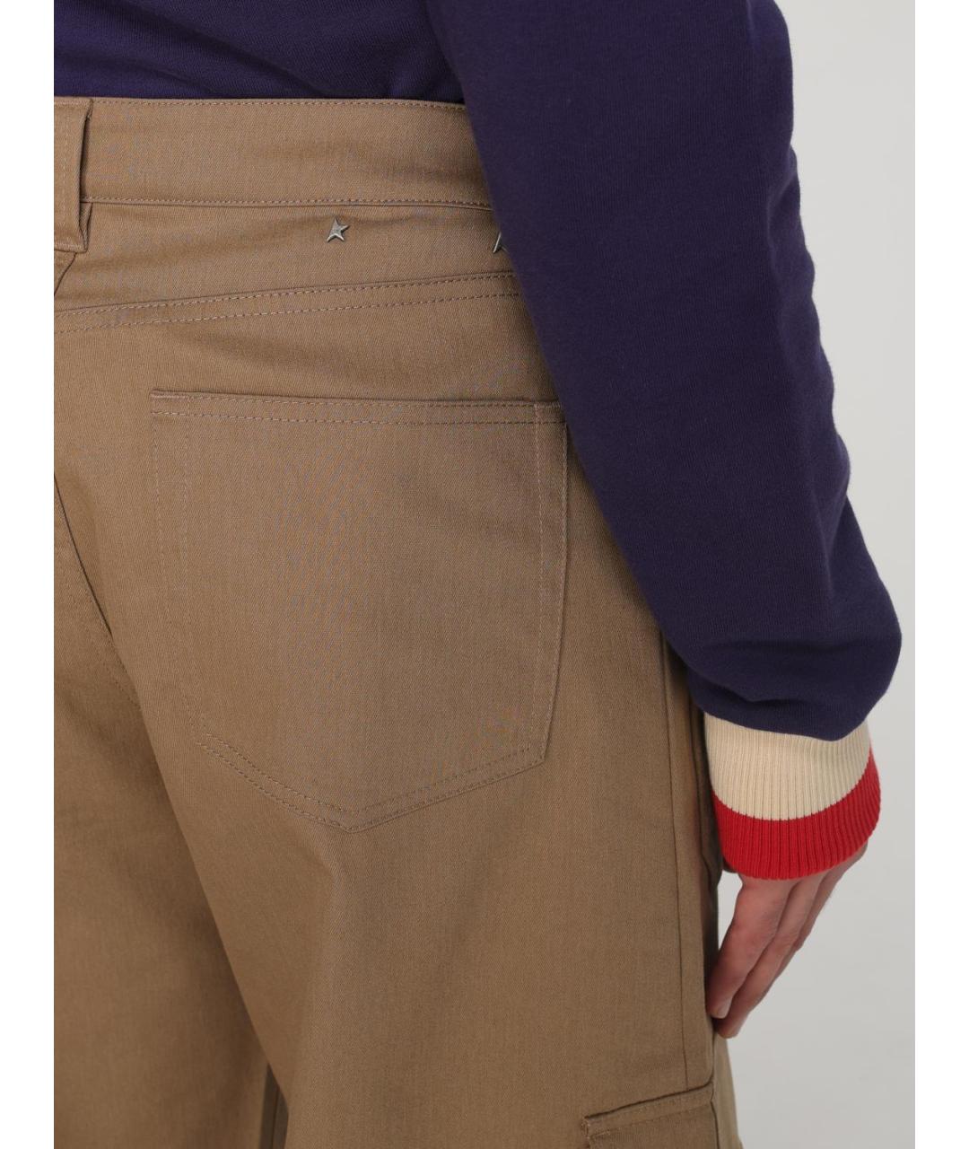 GOLDEN GOOSE DELUXE BRAND Бежевые повседневные брюки, фото 6