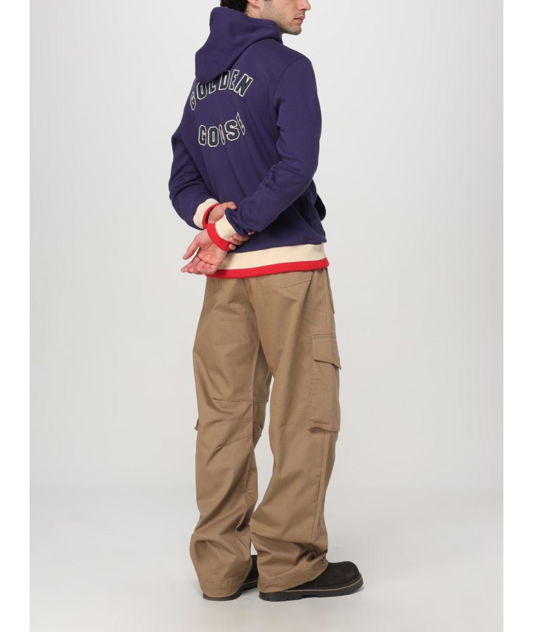 GOLDEN GOOSE DELUXE BRAND Бежевые повседневные брюки, фото 3