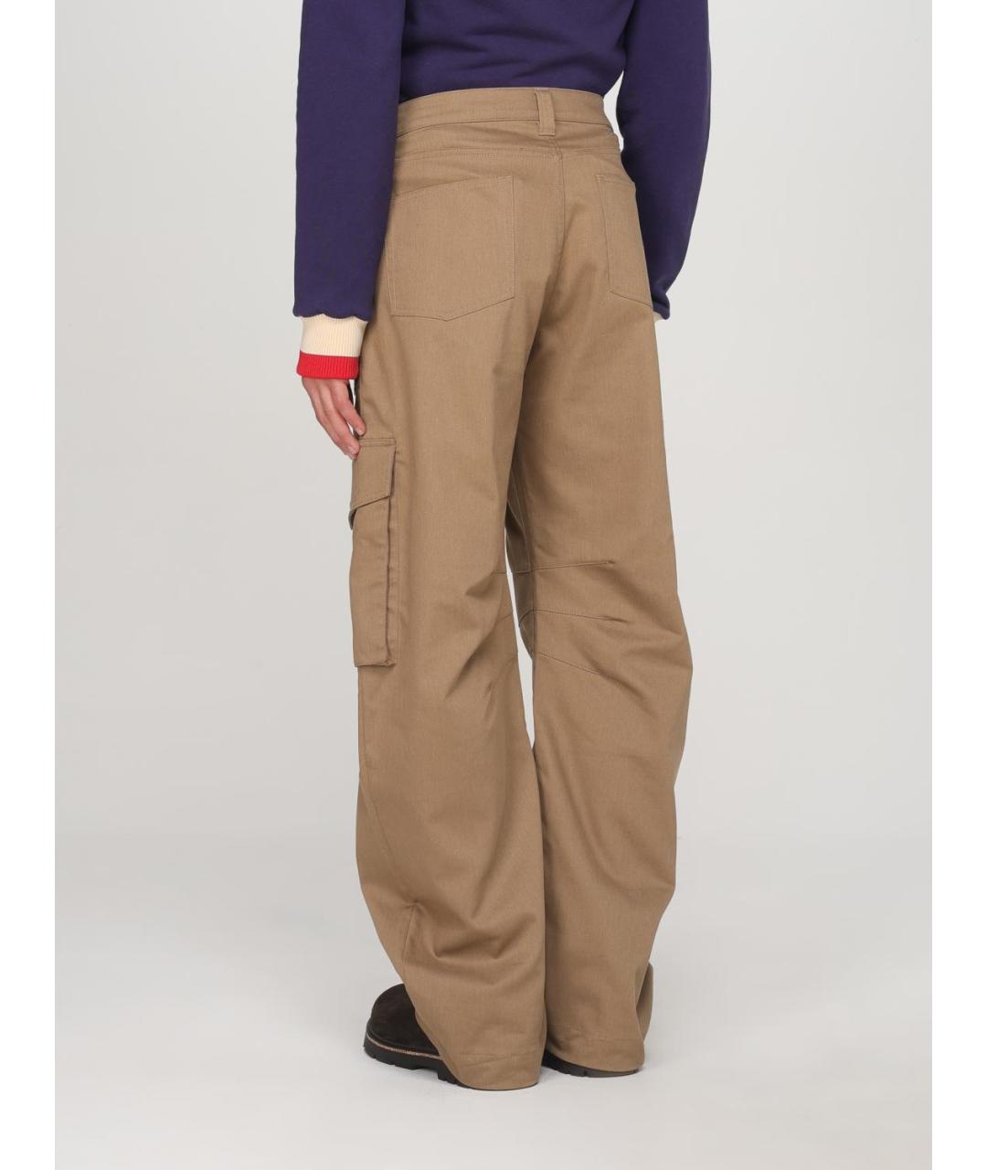 GOLDEN GOOSE DELUXE BRAND Бежевые повседневные брюки, фото 4