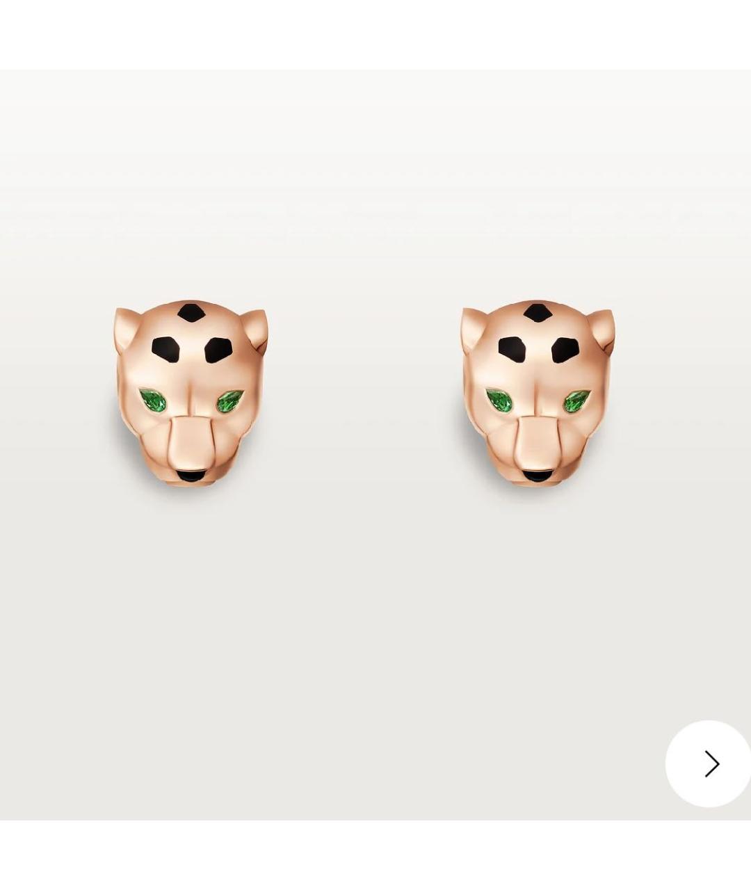 CARTIER Золотые серьги из розового золота, фото 5