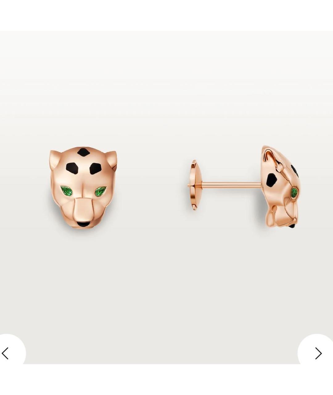 CARTIER Золотые серьги из розового золота, фото 2