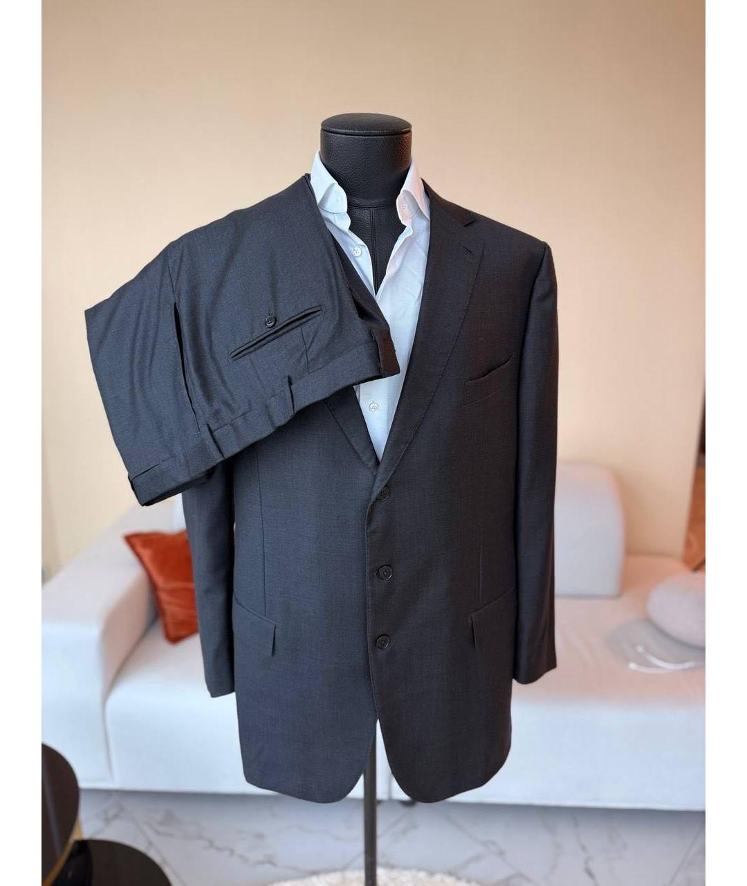 ERMENEGILDO ZEGNA Антрацитовый классический костюм, фото 2