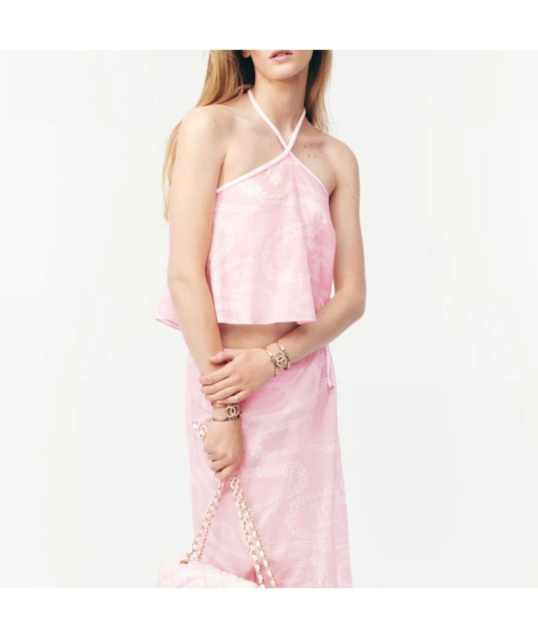 CHANEL Розовая майка, фото 2