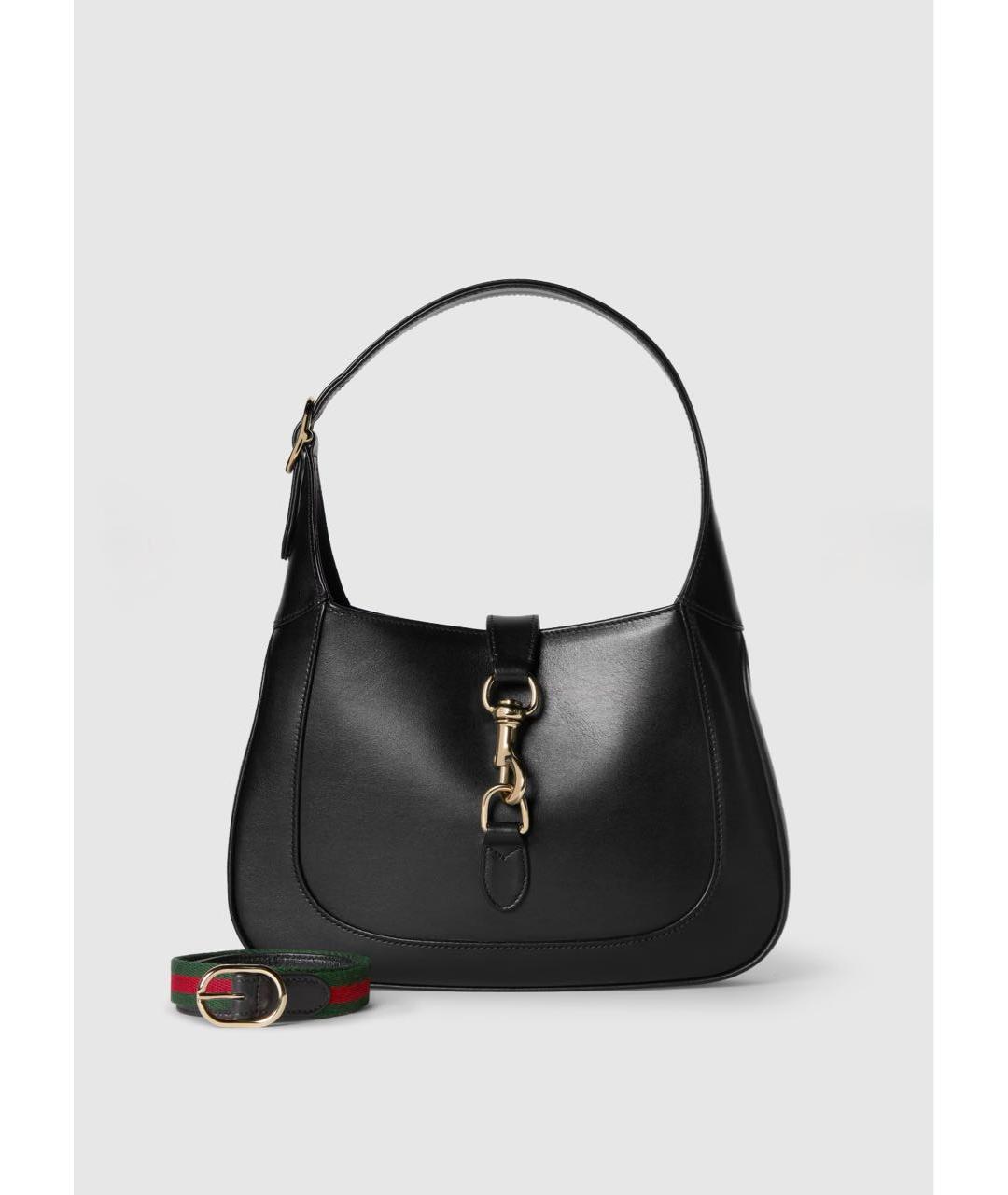 GUCCI Черная кожаная сумка с короткими ручками, фото 8