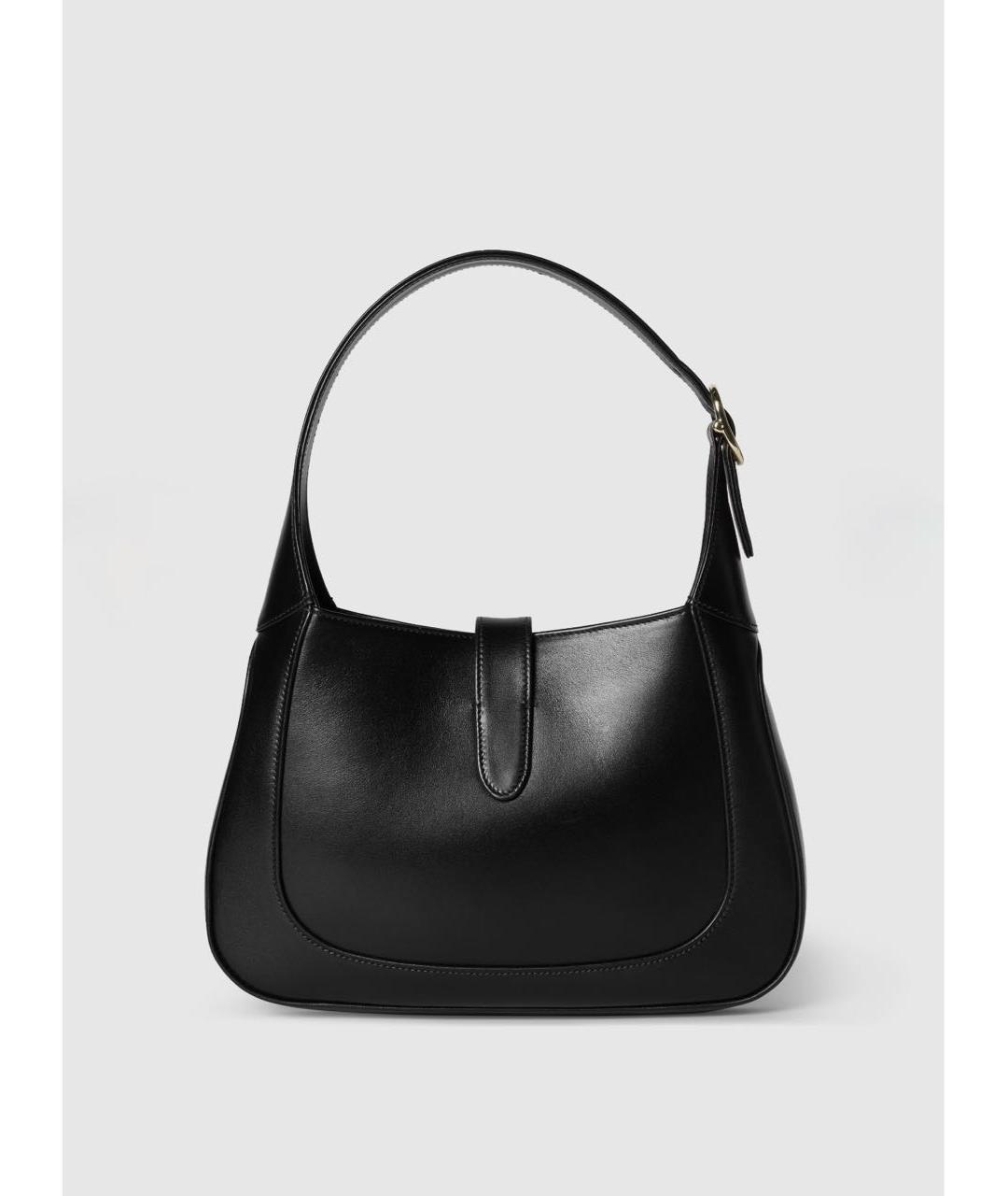 GUCCI Черная кожаная сумка с короткими ручками, фото 3