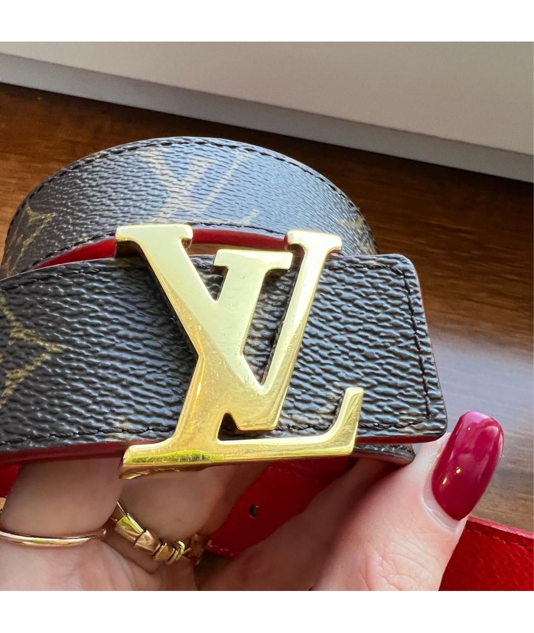 LOUIS VUITTON Коричневый ремень, фото 2