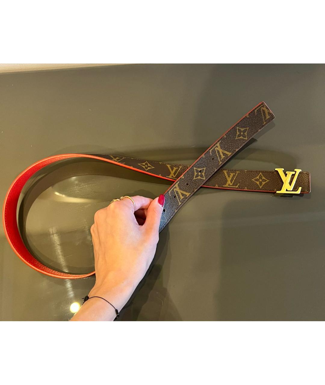 LOUIS VUITTON Коричневый ремень, фото 4