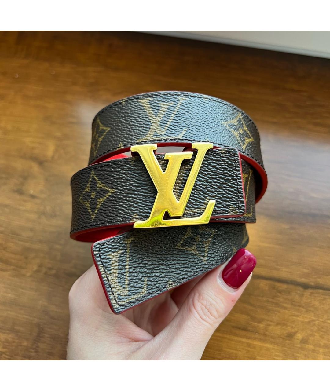 LOUIS VUITTON Коричневый ремень, фото 6