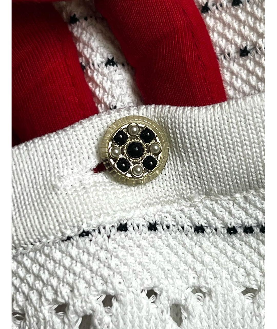 CHANEL Белое хлопковое повседневное платье, фото 3