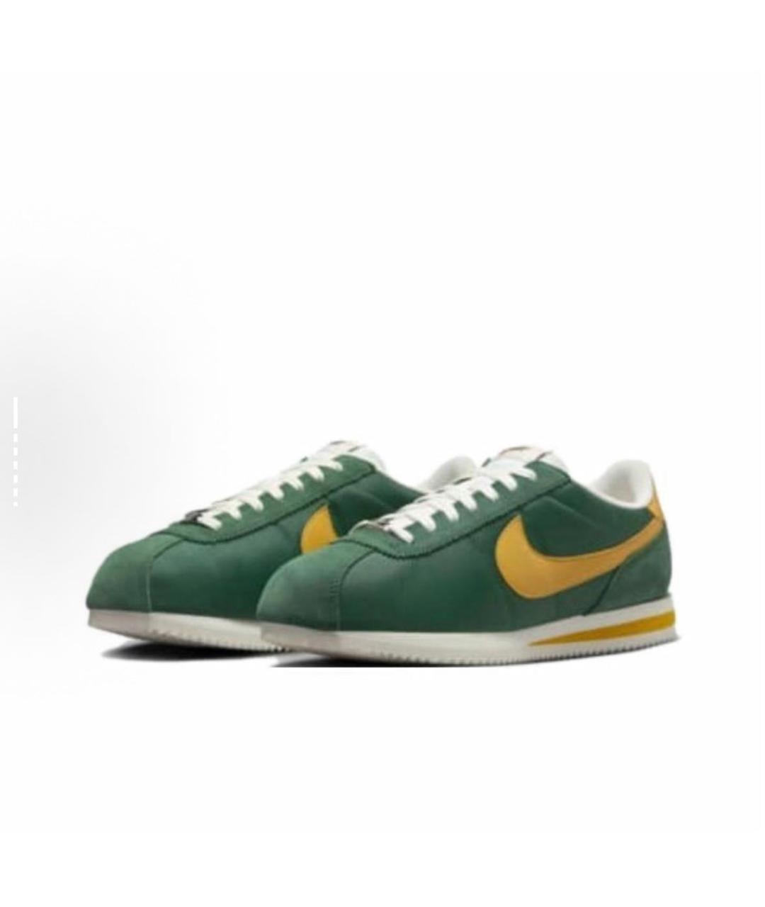 NIKE Зеленые низкие кроссовки / кеды, фото 2