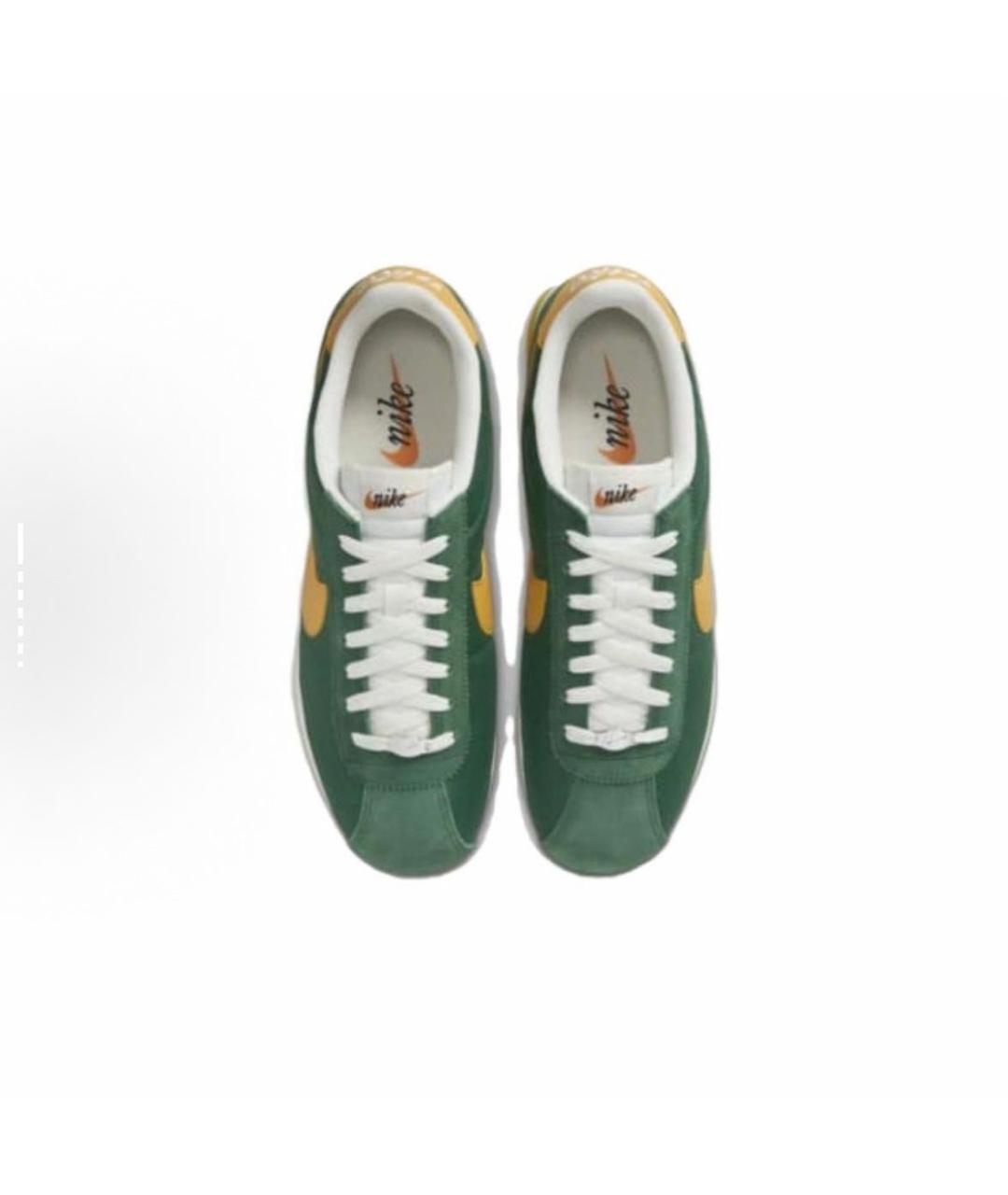 NIKE Зеленые низкие кроссовки / кеды, фото 3