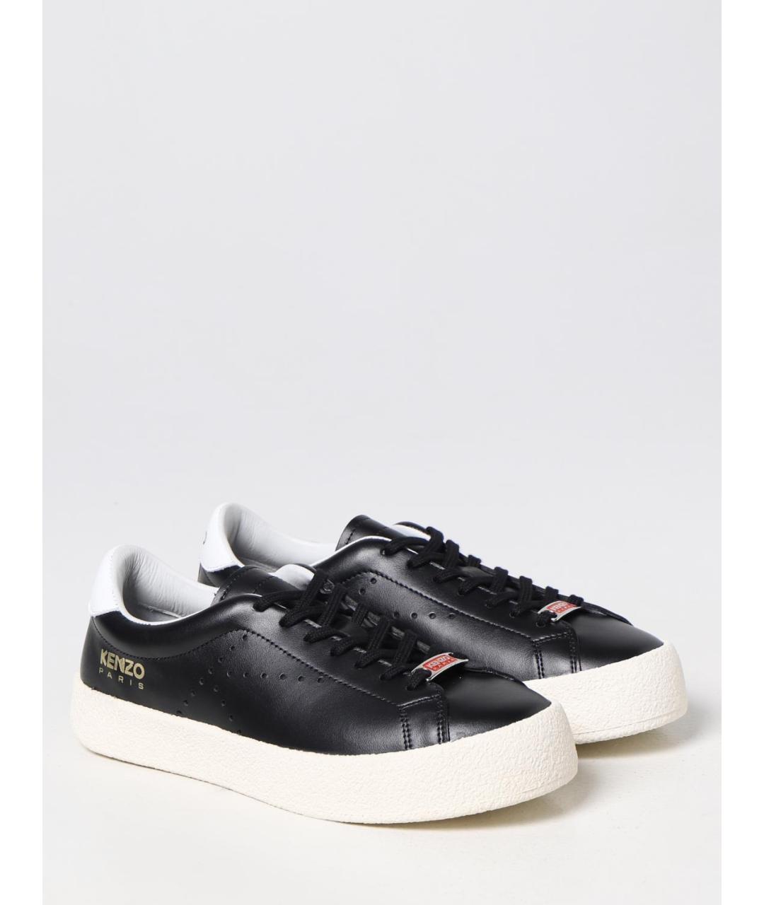 KENZO Розовые кожаные кеды, фото 2