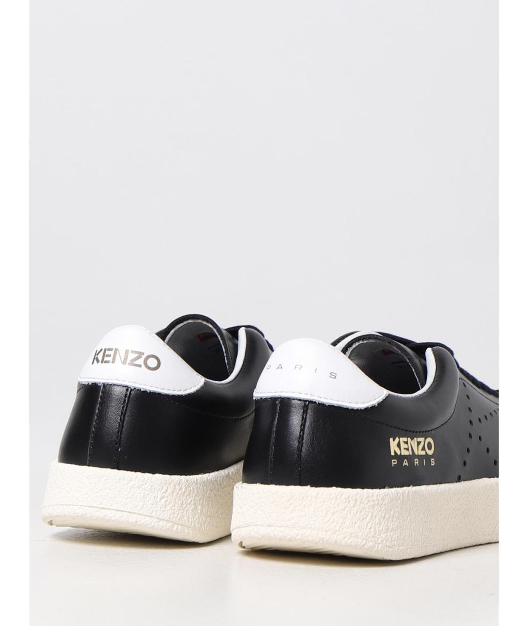 KENZO Розовые кожаные кеды, фото 3