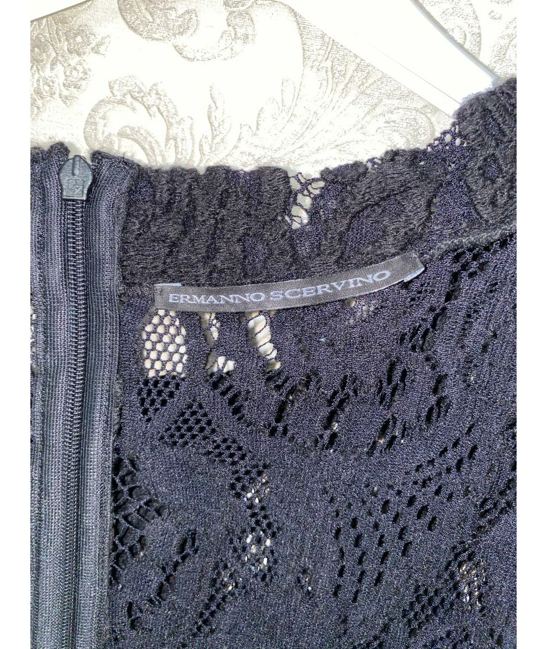 ERMANNO SCERVINO Черная шерстяная майка, фото 4