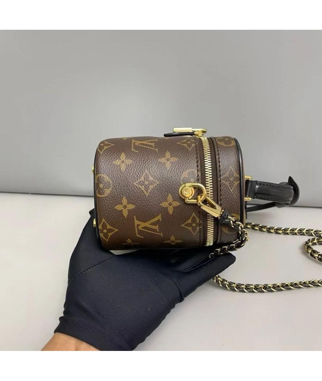 LOUIS VUITTON Коричневая сумка через плечо, фото 4