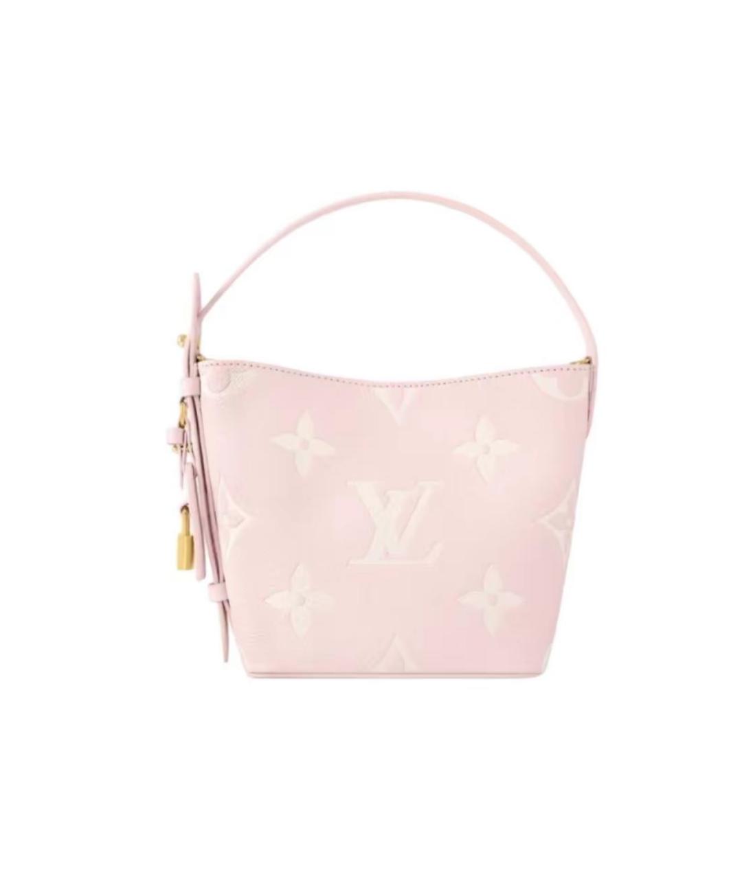 LOUIS VUITTON Розовая кожаная сумка с короткими ручками, фото 1