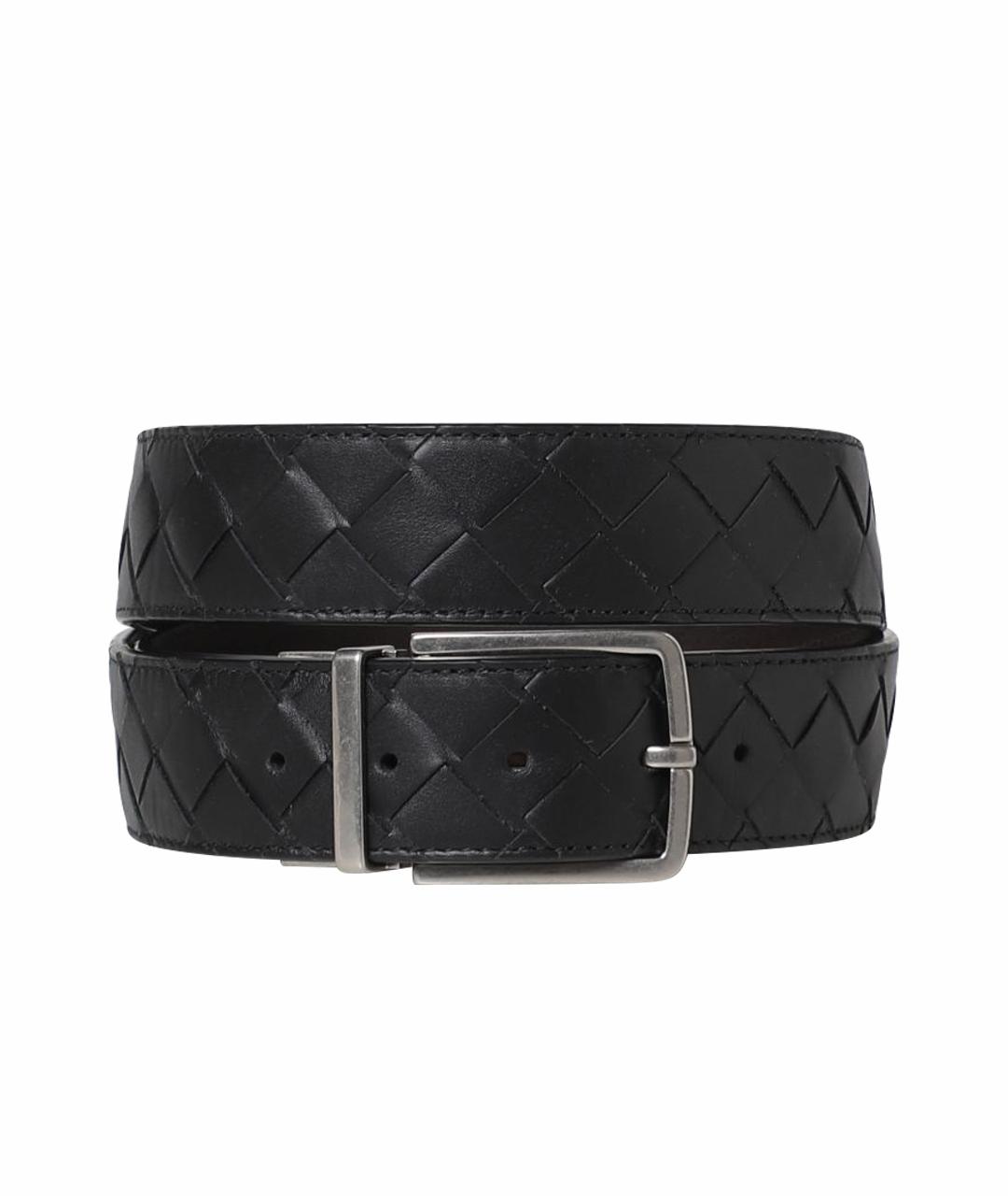 BOTTEGA VENETA Черный кожаный ремень, фото 1