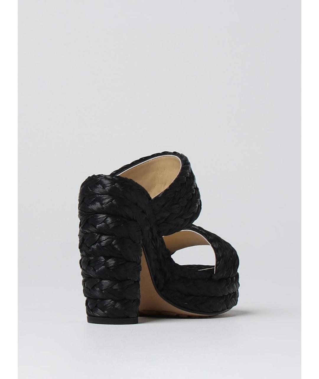 BOTTEGA VENETA Черные кожаные сандалии, фото 3