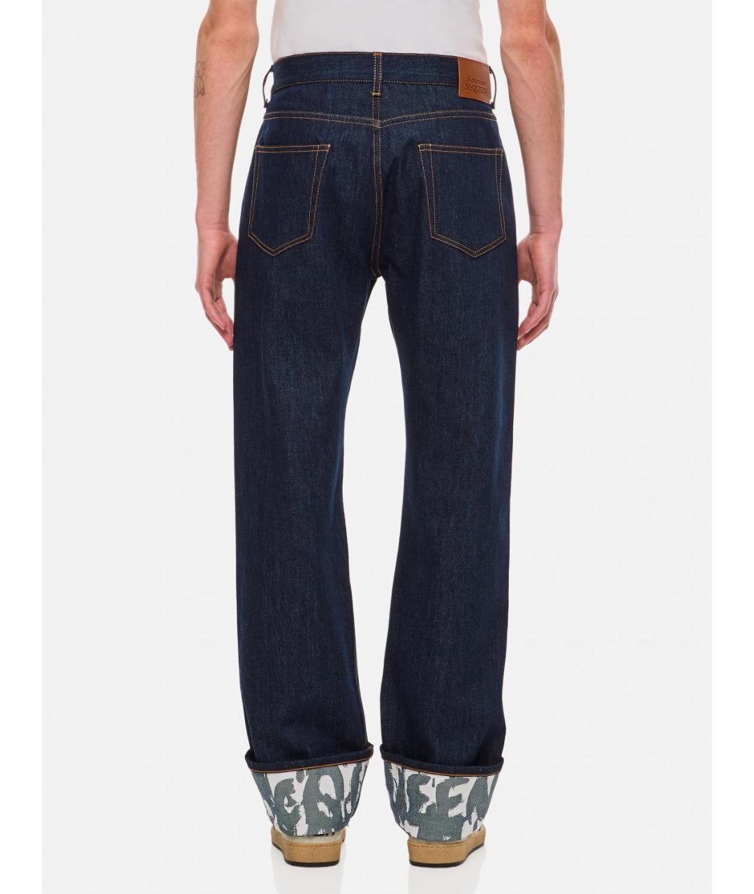 ALEXANDER MCQUEEN Синие прямые джинсы, фото 4