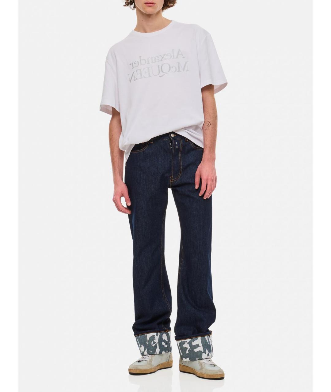 ALEXANDER MCQUEEN Синие прямые джинсы, фото 3