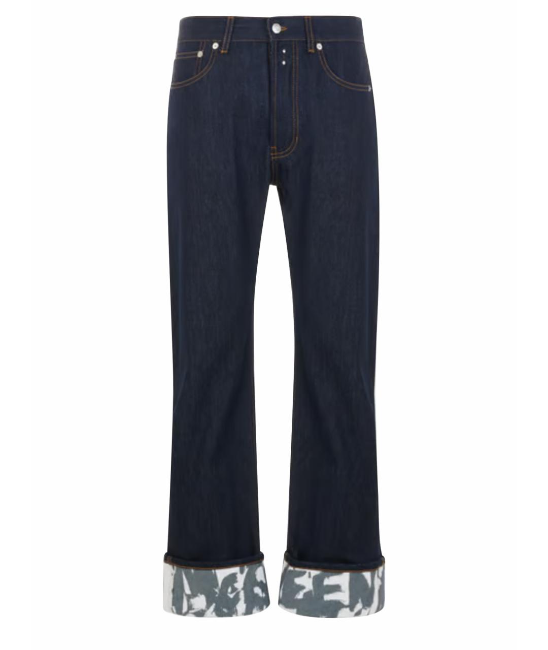 ALEXANDER MCQUEEN Синие прямые джинсы, фото 1
