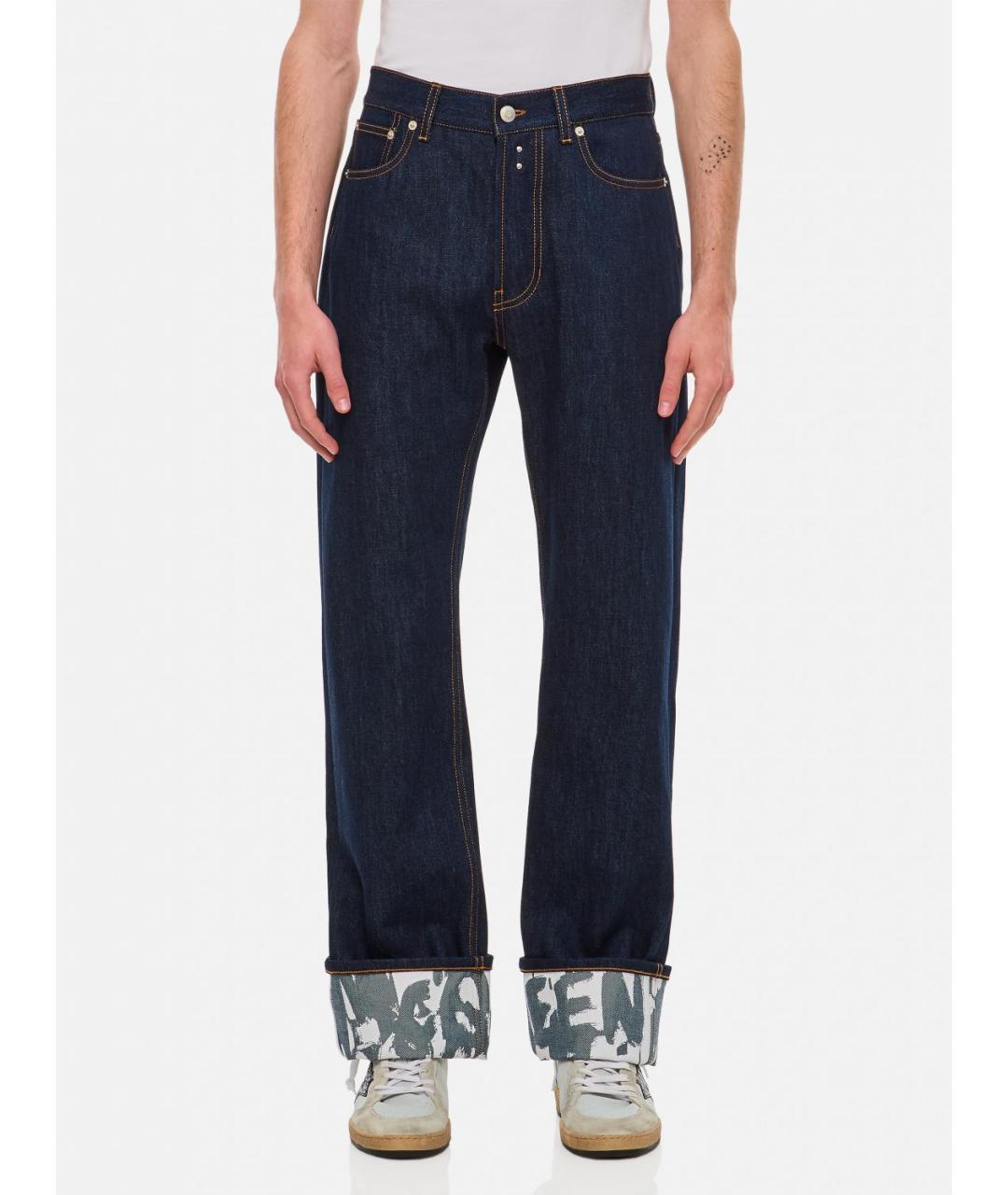 ALEXANDER MCQUEEN Синие прямые джинсы, фото 2