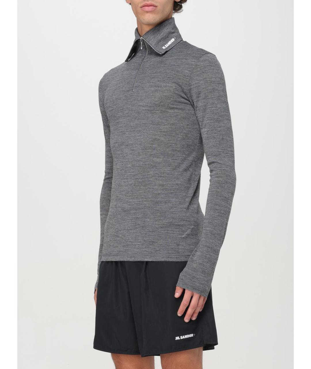 JIL SANDER Серый джемпер / свитер, фото 5