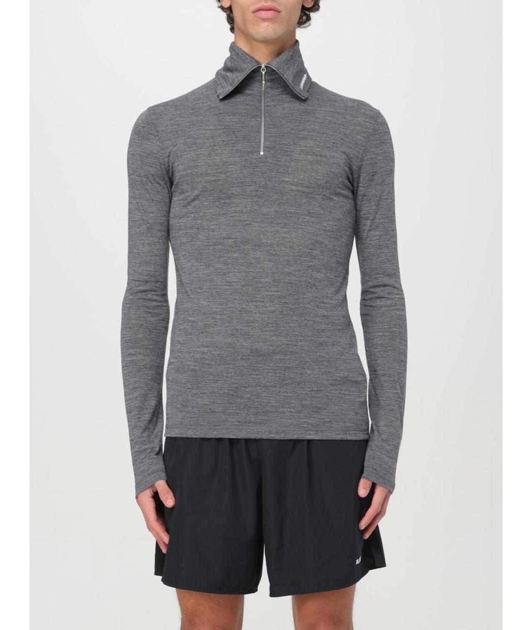 JIL SANDER Серый джемпер / свитер, фото 2