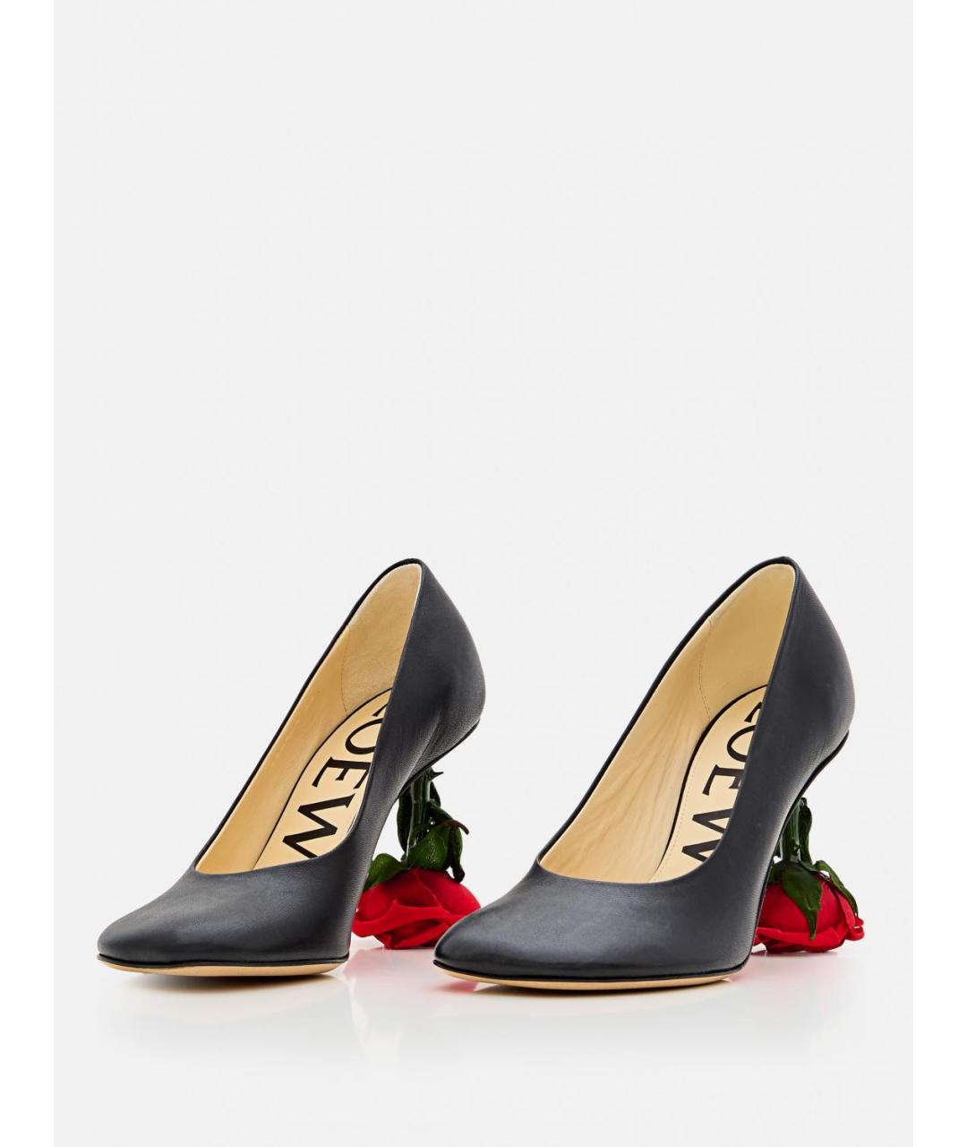 LOEWE Черные кожаные туфли, фото 2