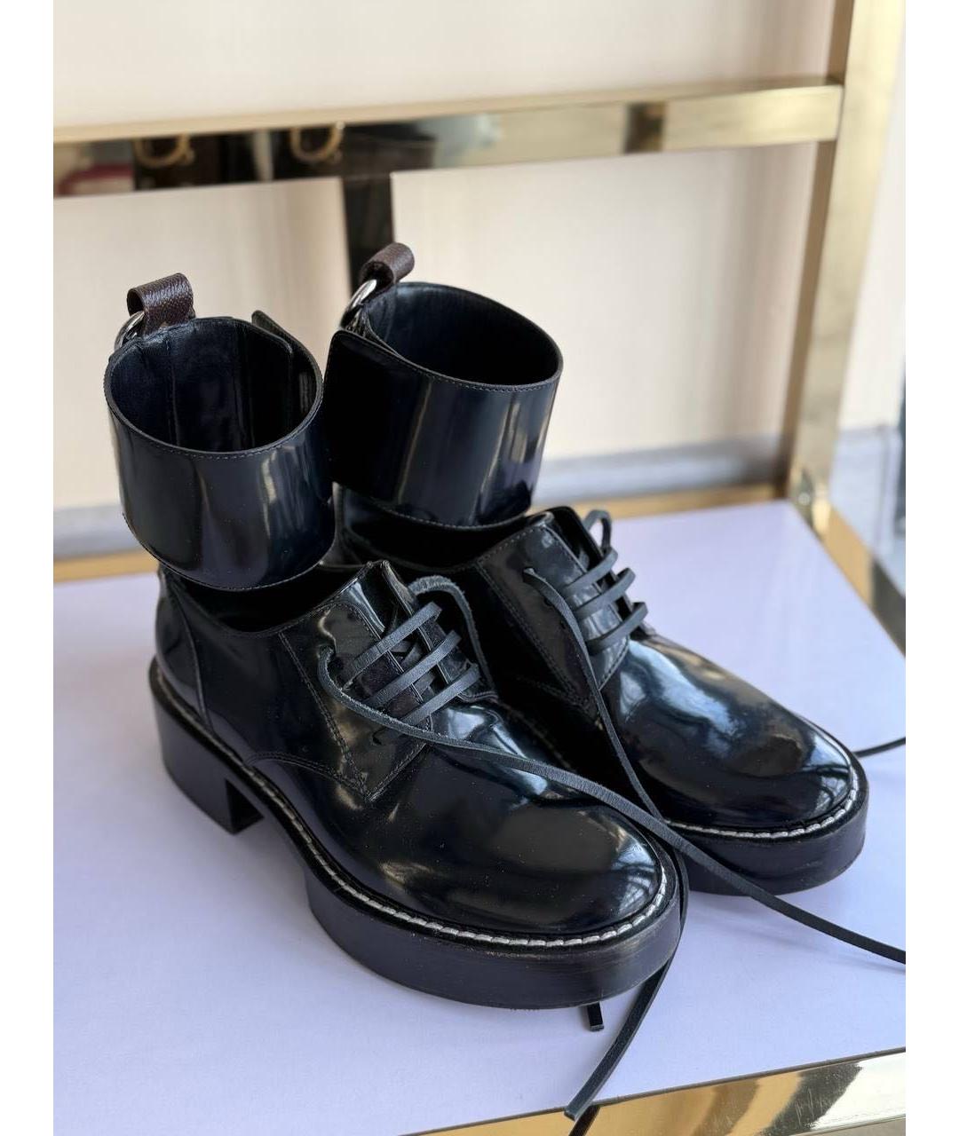 LOUIS VUITTON Черные сапоги, фото 7