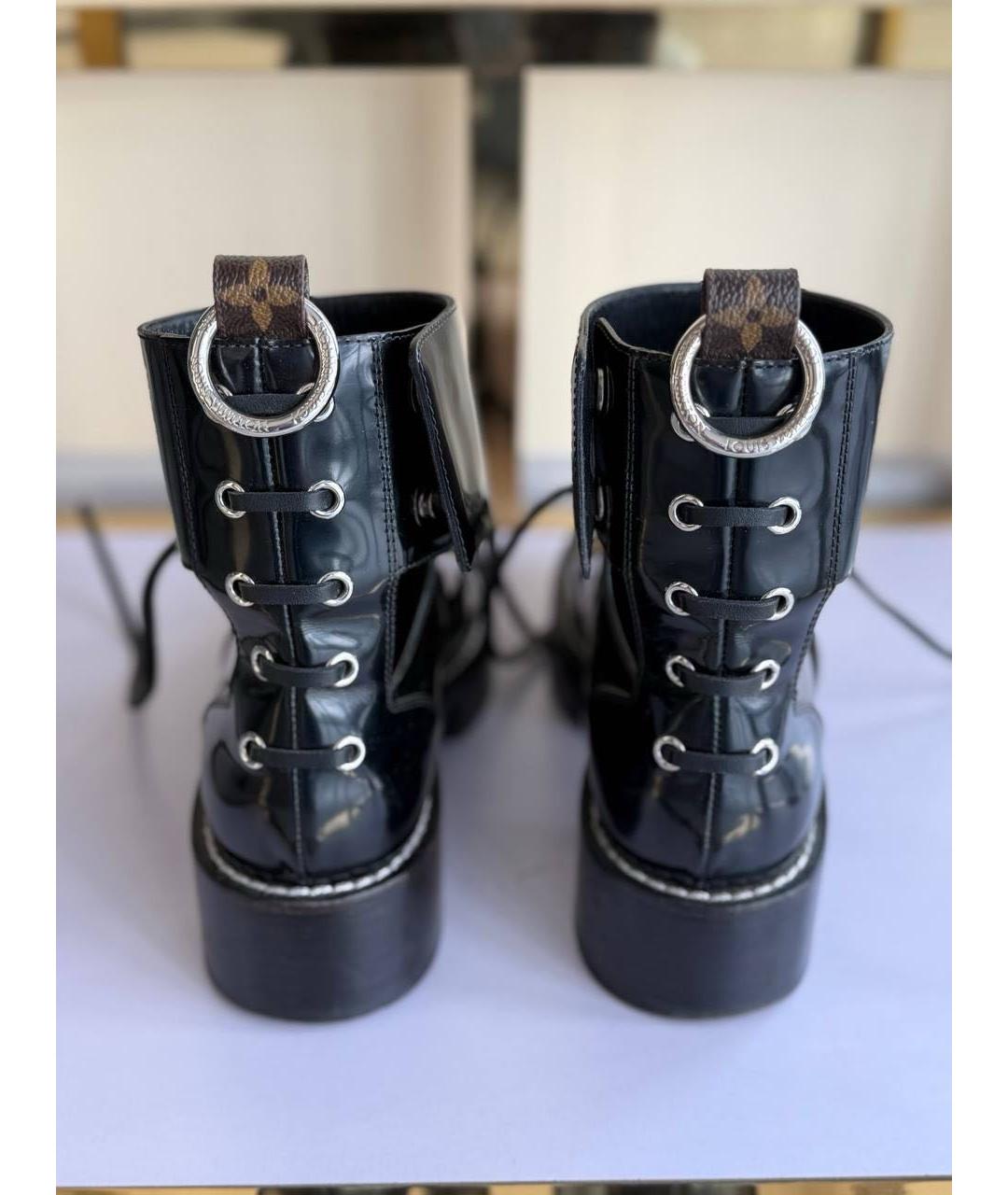 LOUIS VUITTON Черные сапоги, фото 4