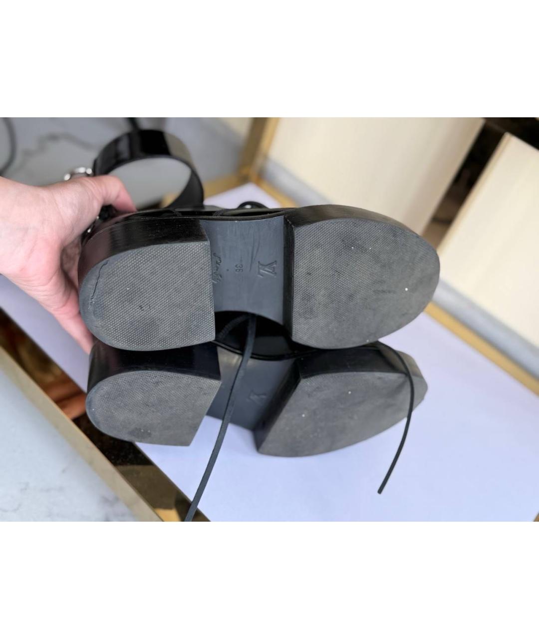 LOUIS VUITTON Черные сапоги, фото 6