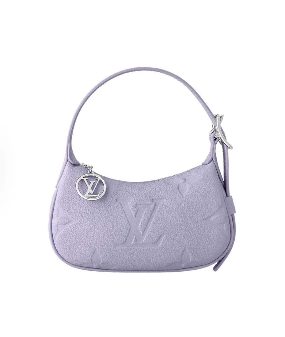 LOUIS VUITTON Фиолетовая кожаная сумка с короткими ручками, фото 1
