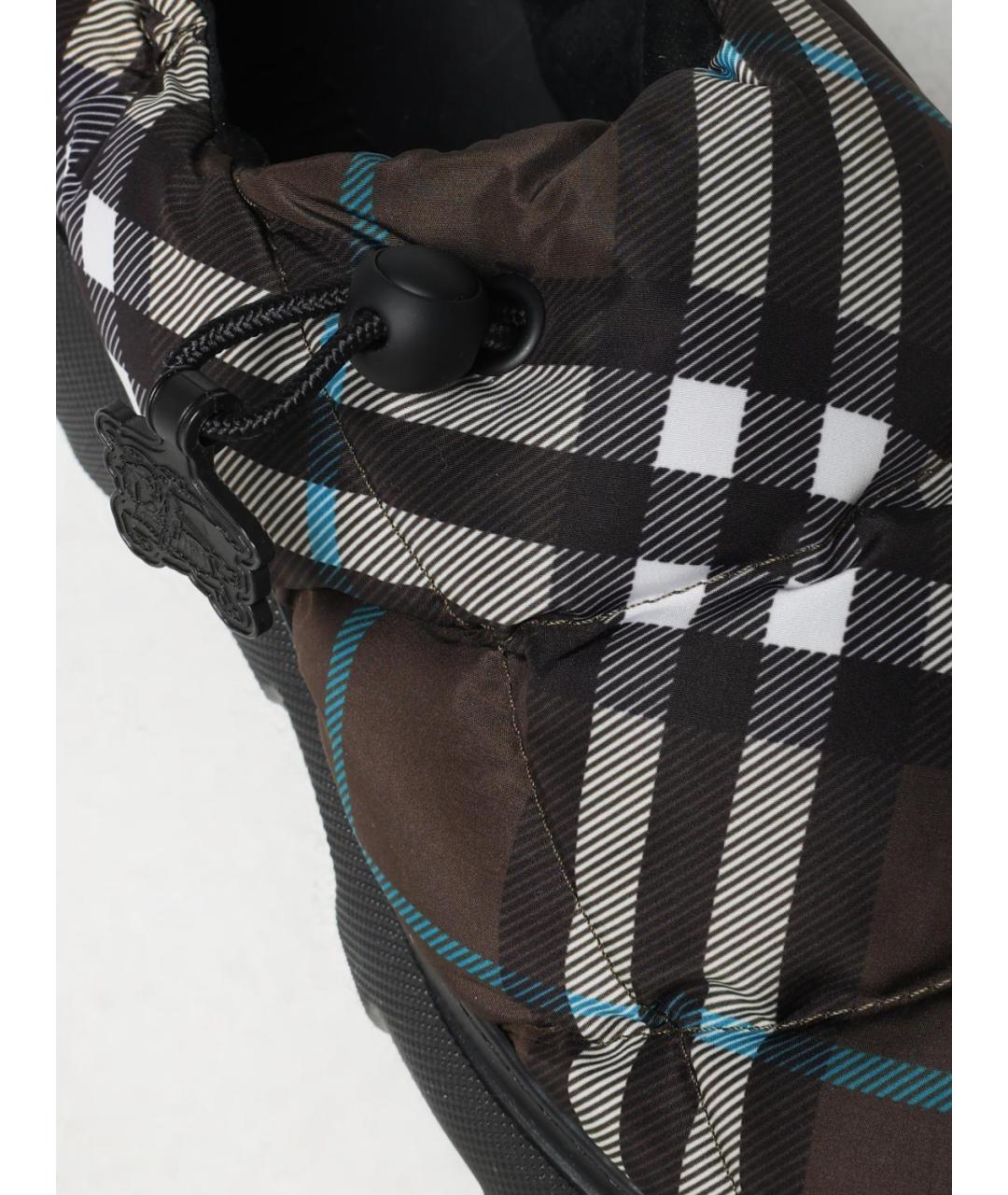 BURBERRY Коричневые синтетические слипоны, фото 4