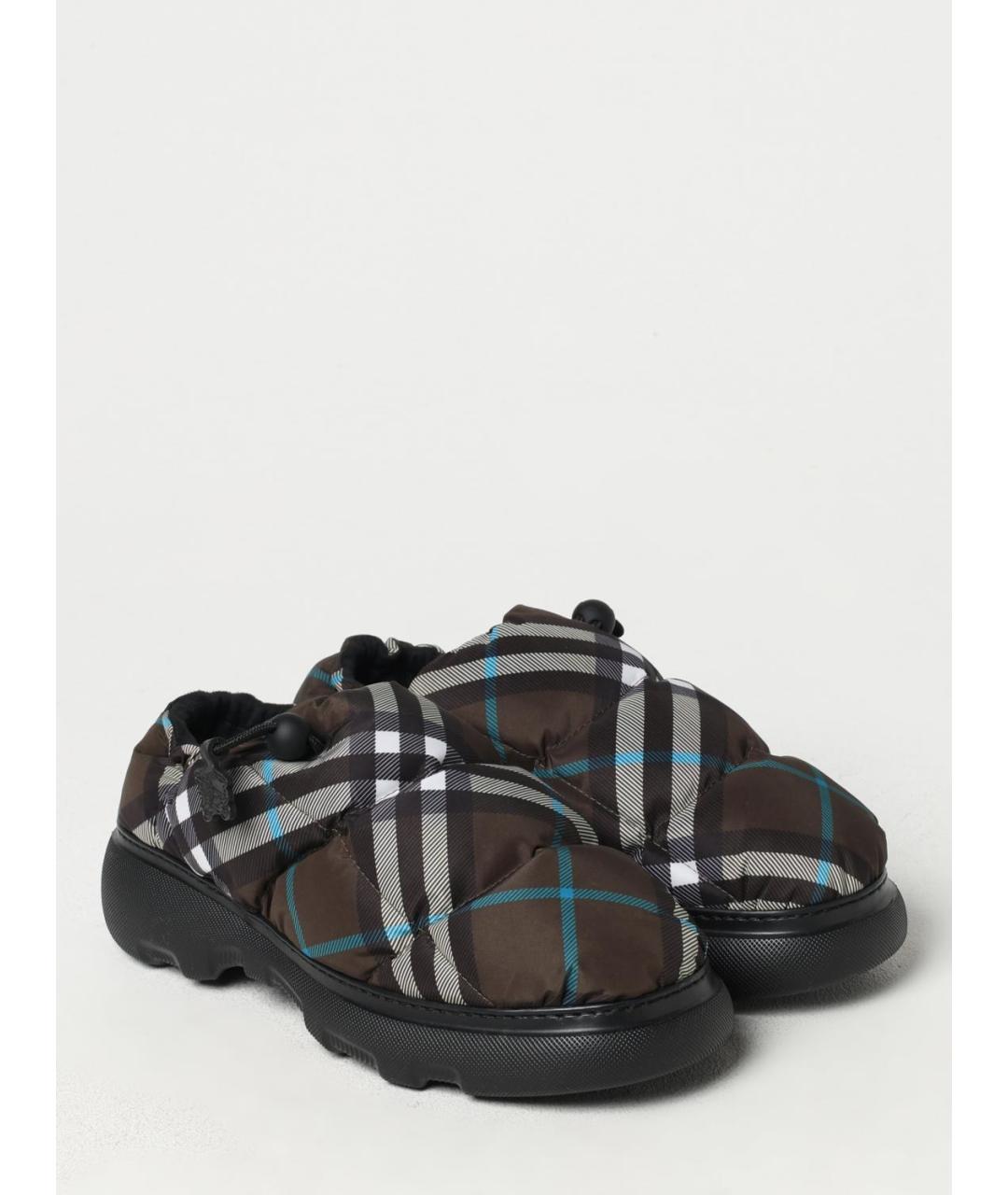 BURBERRY Коричневые синтетические слипоны, фото 2