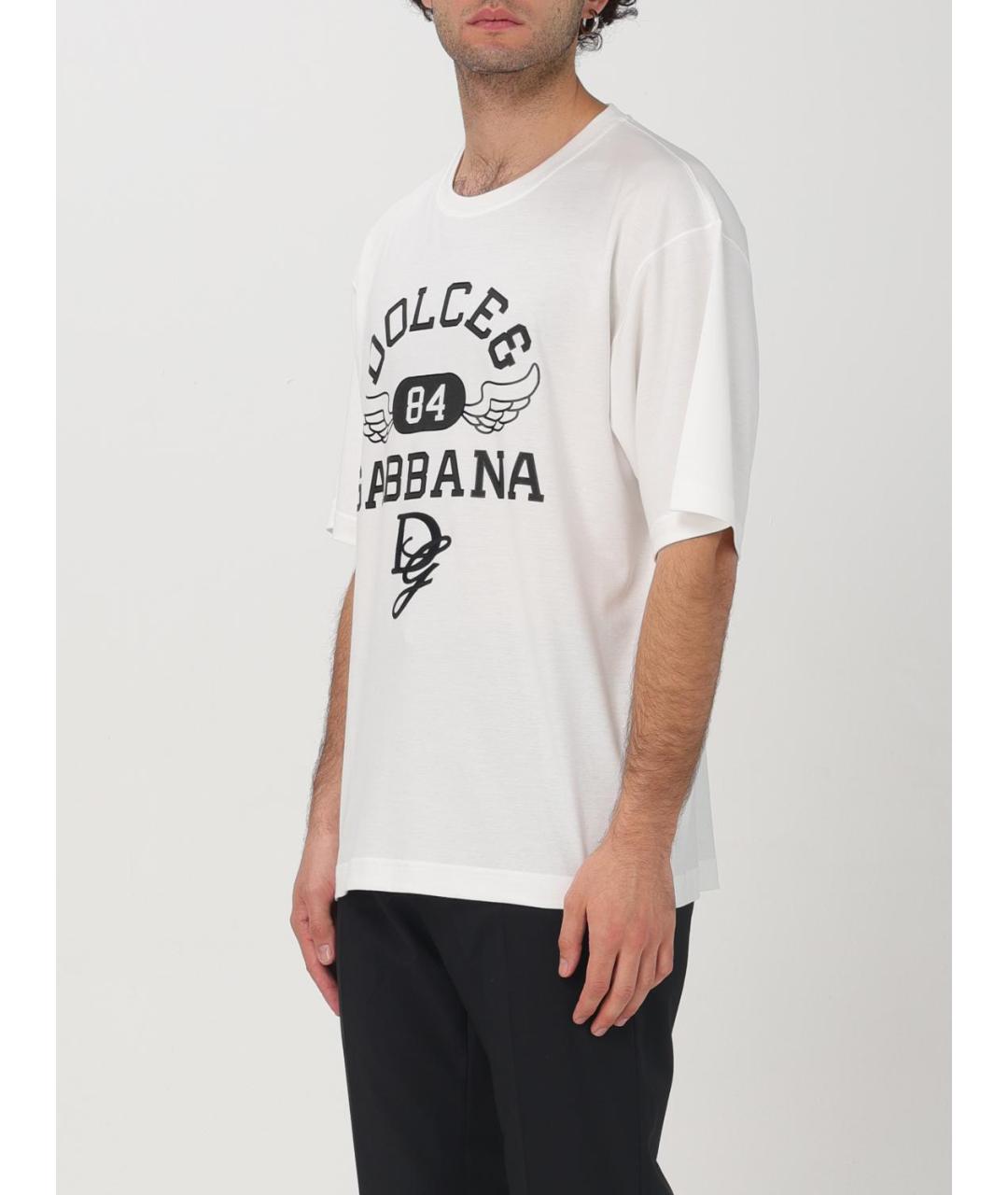 DOLCE&GABBANA Белая футболка, фото 4