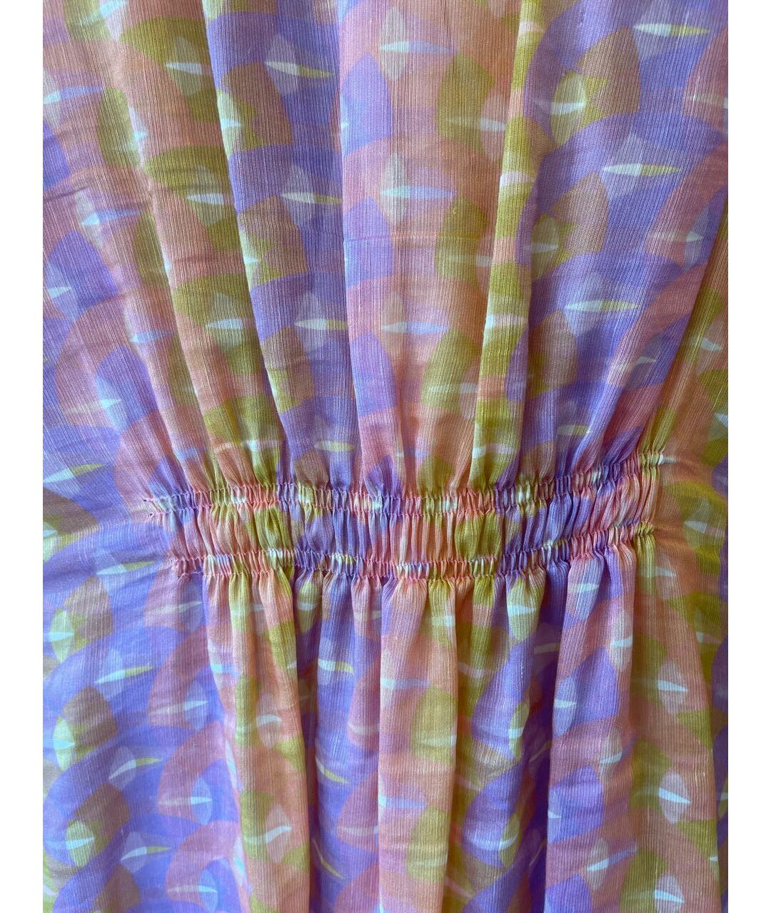 SANDRO Мульти шелковое коктейльное платье, фото 5