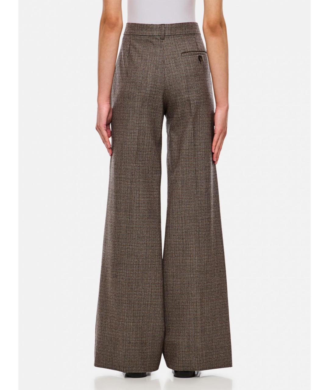 STELLA MCCARTNEY Бежевые шерстяные прямые брюки, фото 4