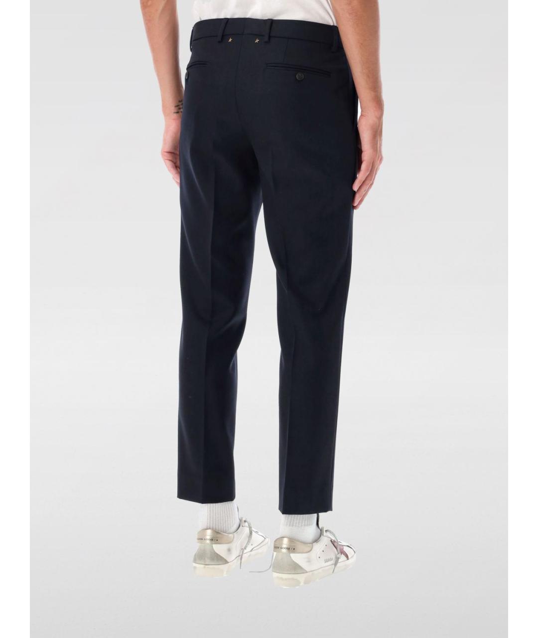 GOLDEN GOOSE DELUXE BRAND Синие синтетические повседневные брюки, фото 3