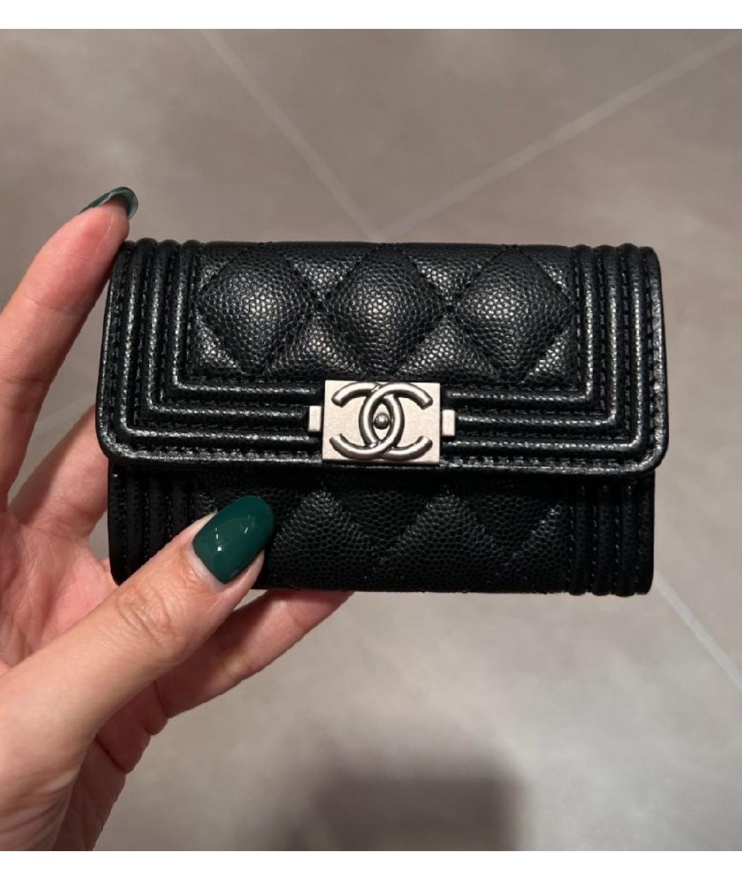 CHANEL Черный кошелек, фото 4